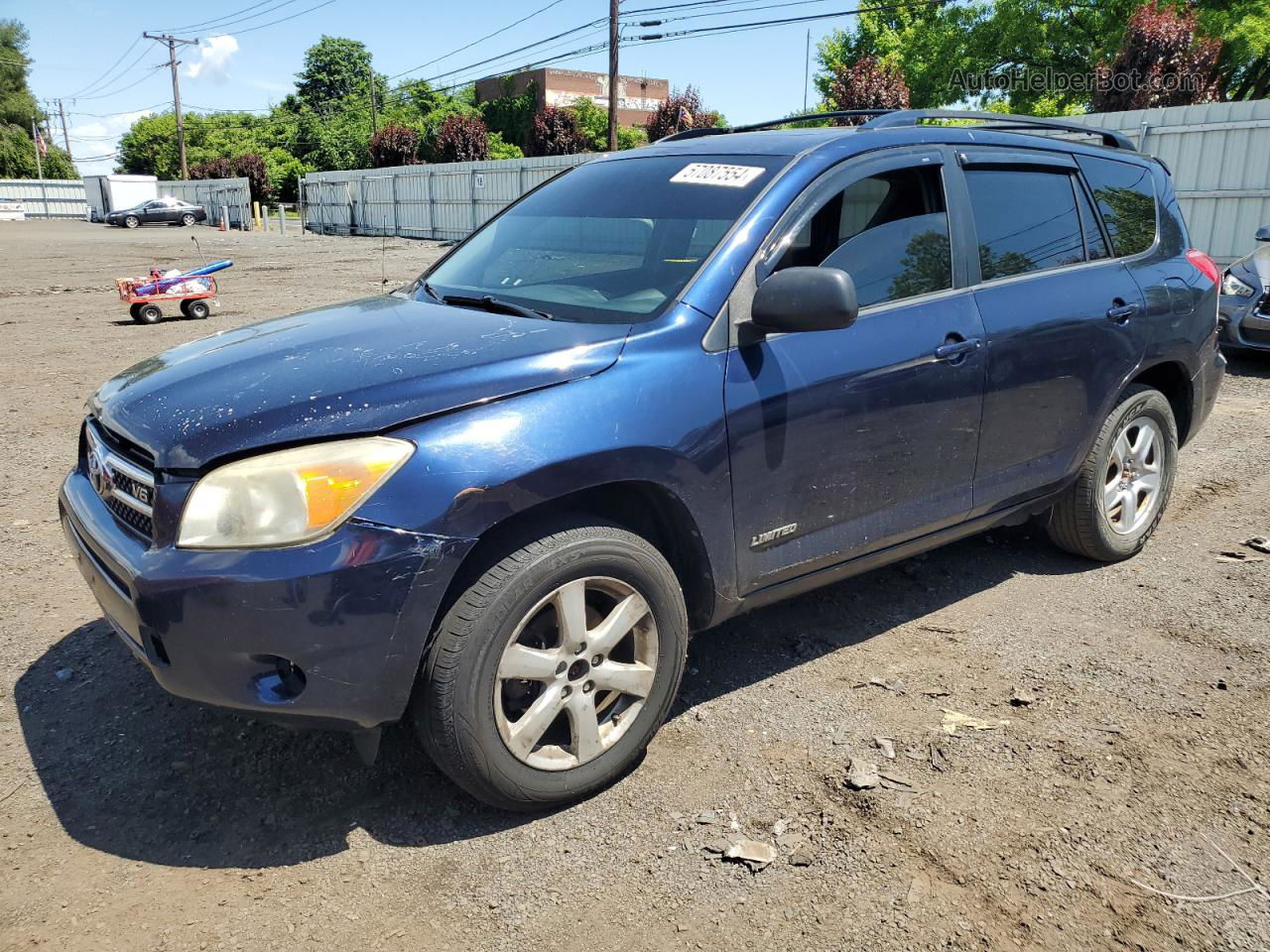 2007 Toyota Rav4 Limited Blue vin: JTMBK31V476026834