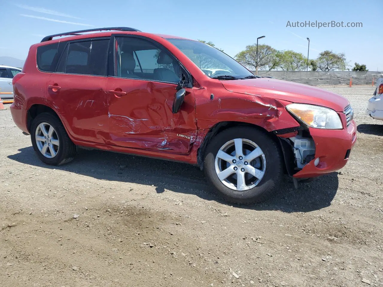 2007 Toyota Rav4 Limited Red vin: JTMBK31V576019892