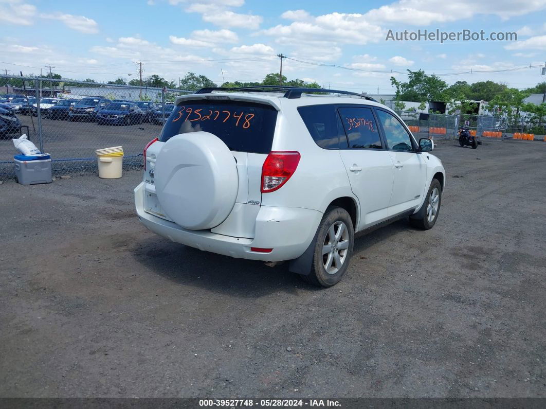 2007 Toyota Rav4 Limited V6 White vin: JTMBK31V675013038