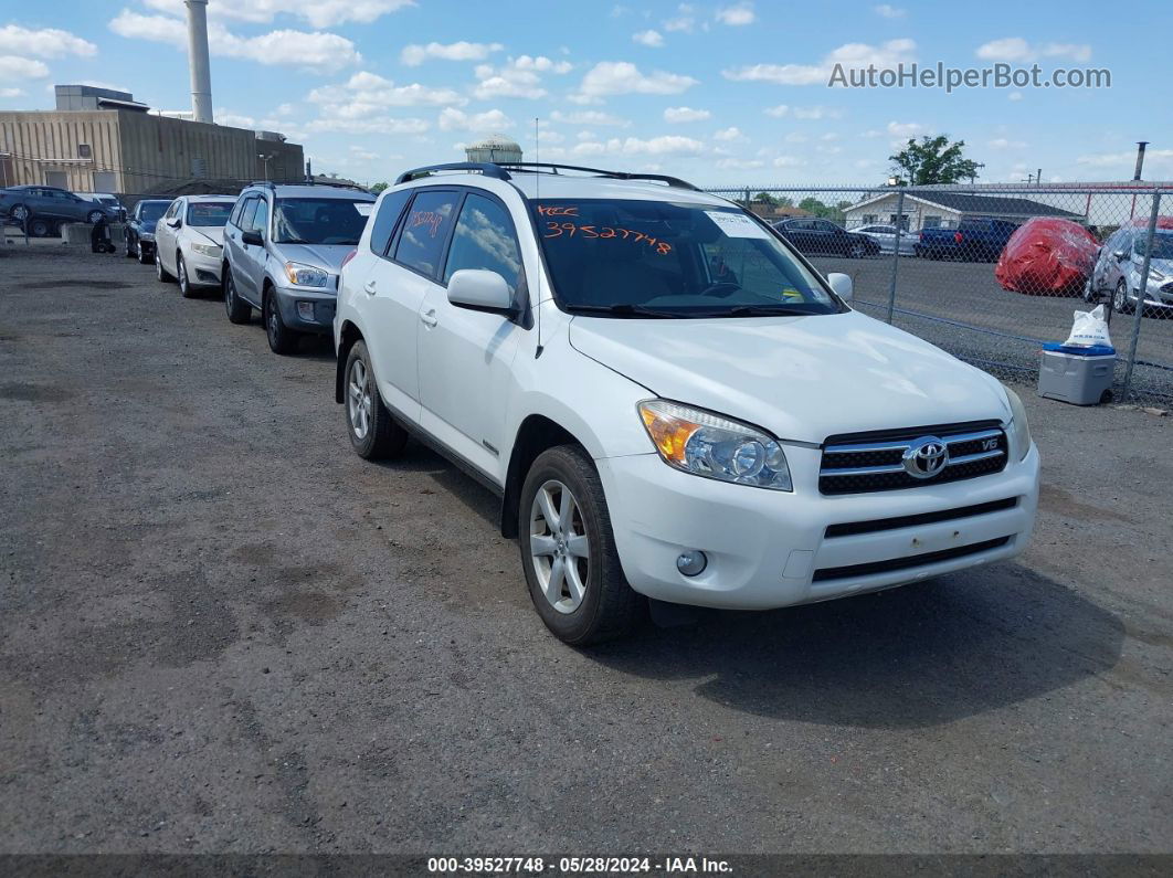 2007 Toyota Rav4 Limited V6 White vin: JTMBK31V675013038