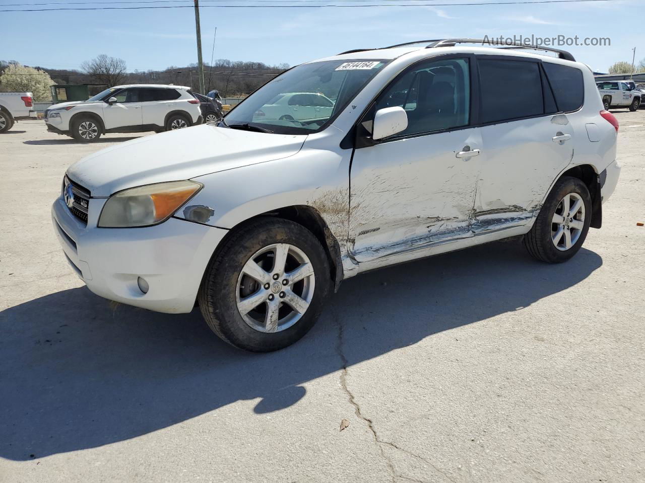 2007 Toyota Rav4 Limited White vin: JTMBK31V675035203