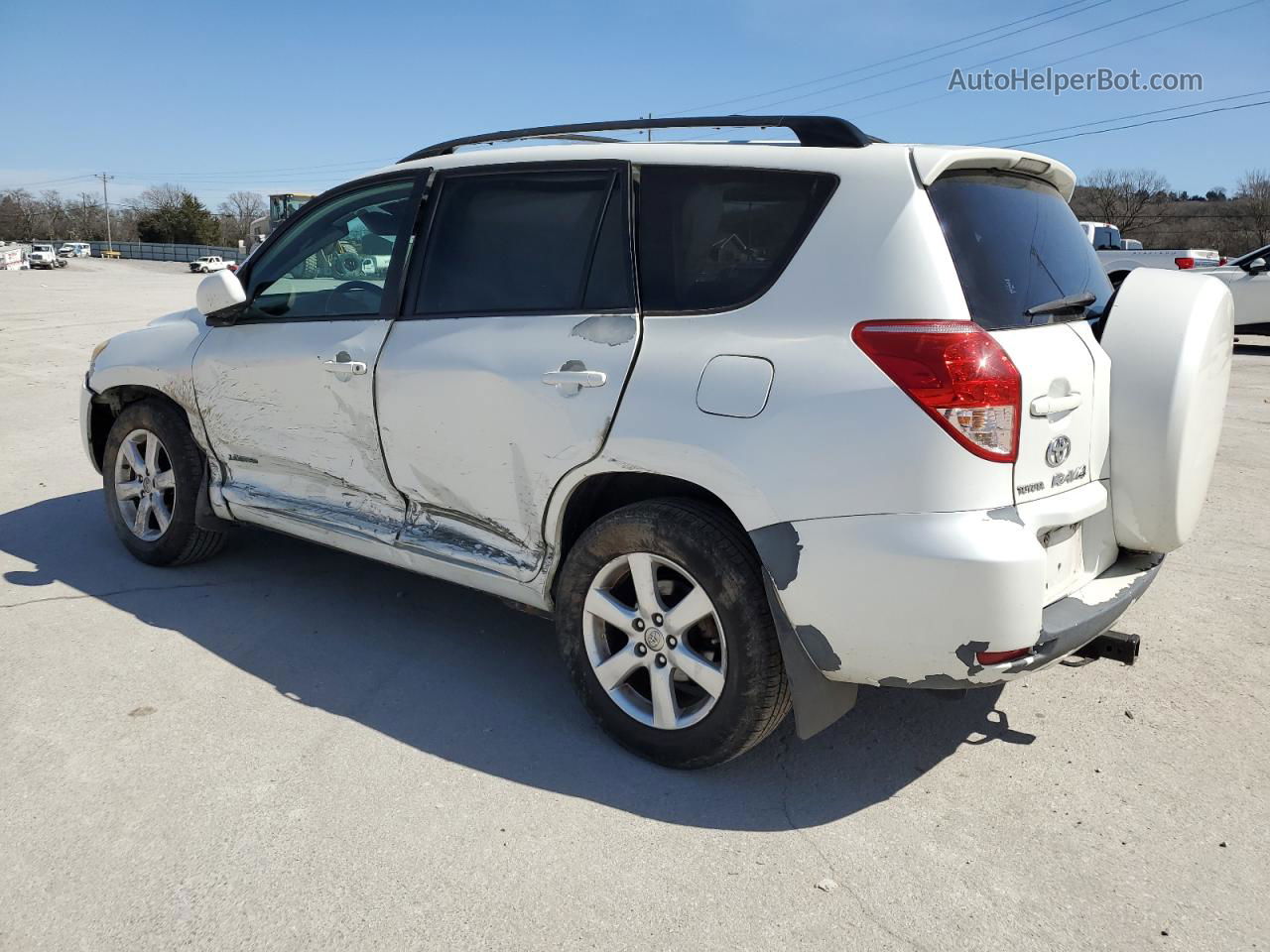 2007 Toyota Rav4 Limited White vin: JTMBK31V675035203