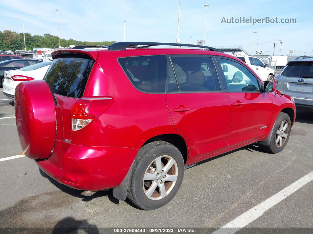 2007 Toyota Rav4 Limited Красный vin: JTMBK31V775027143