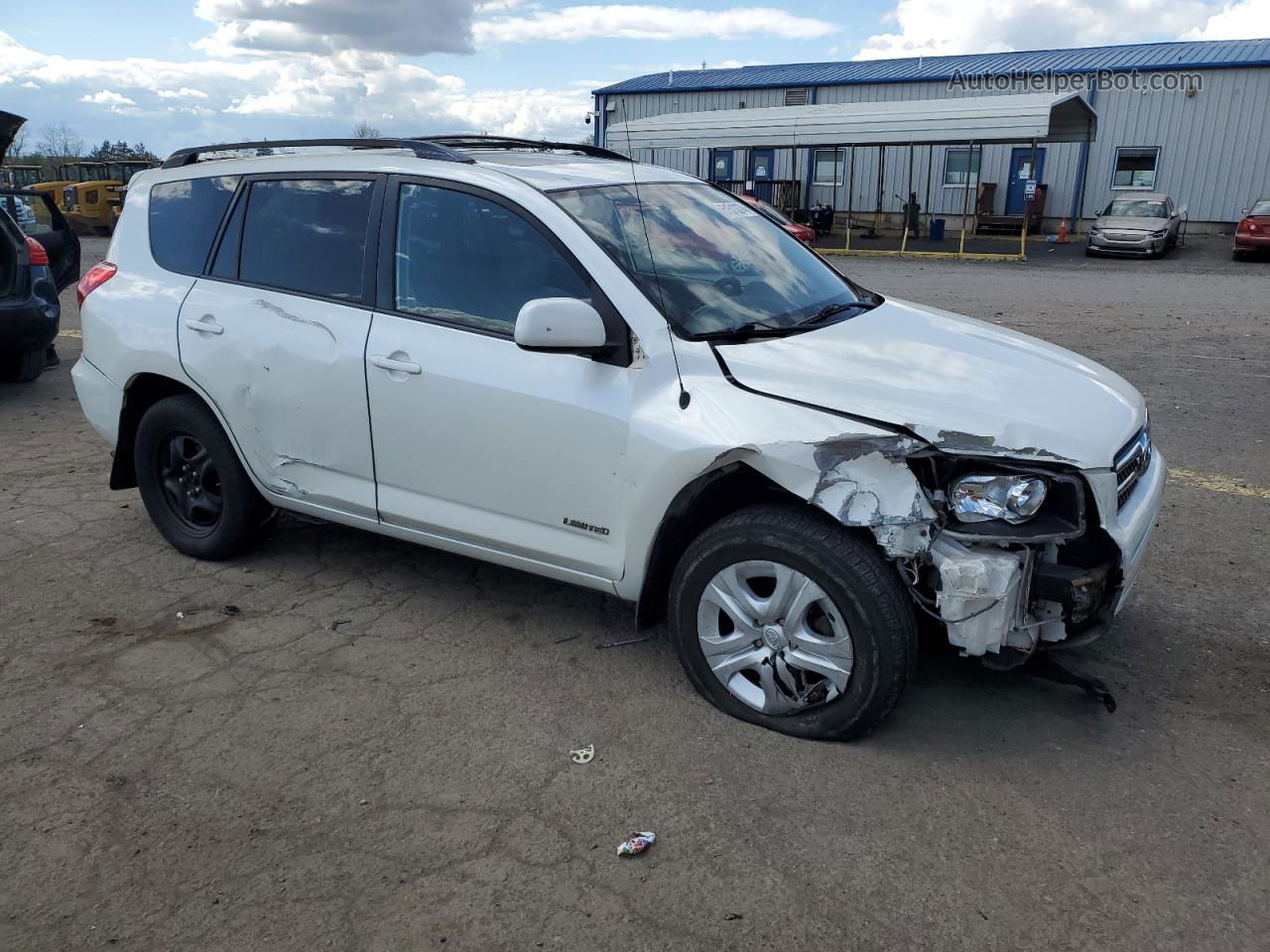 2007 Toyota Rav4 Limited White vin: JTMBK31V775034626