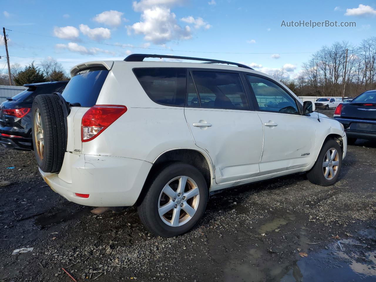 2007 Toyota Rav4 Limited Белый vin: JTMBK31V875031170