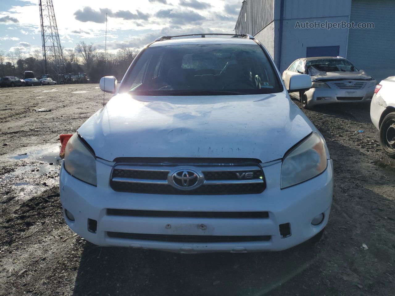 2007 Toyota Rav4 Limited White vin: JTMBK31V875031170