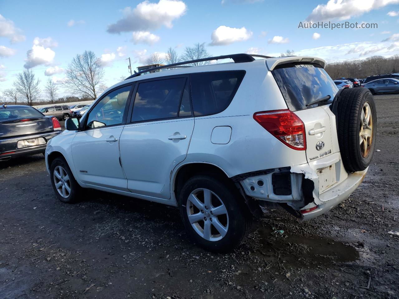 2007 Toyota Rav4 Limited White vin: JTMBK31V875031170