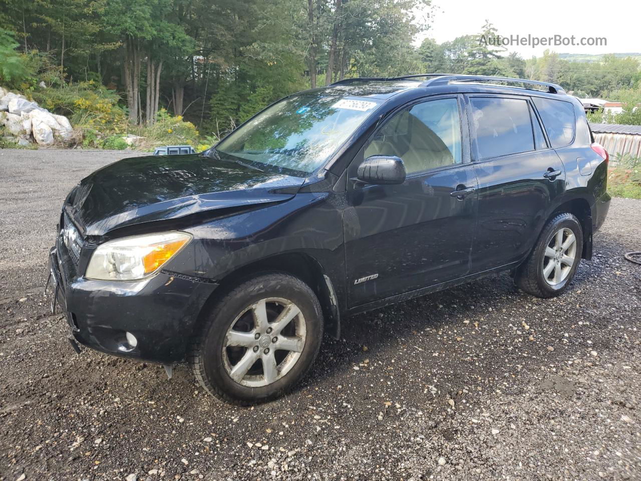 2007 Toyota Rav4 Limited Black vin: JTMBK31V876017909