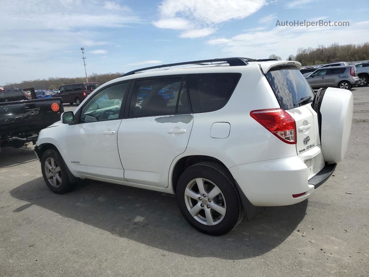 2007 Toyota Rav4 Limited White vin: JTMBK31VX75020817