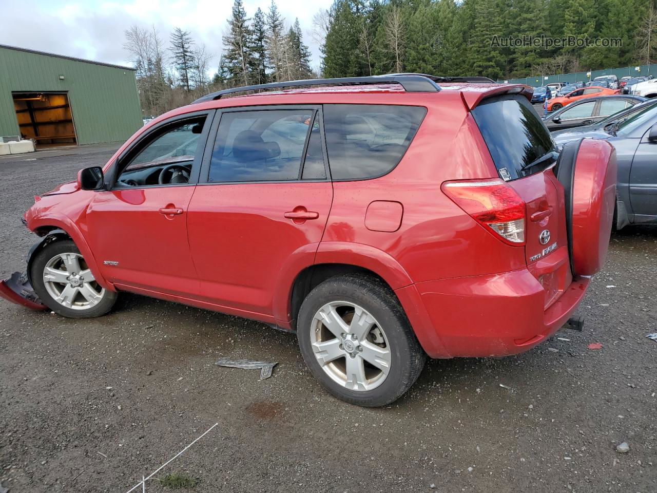 2007 Toyota Rav4 Sport Red vin: JTMBK32V376024362