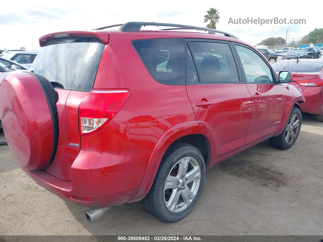 2007 Toyota Rav4 Sport V6 Red vin: JTMBK32V476023608