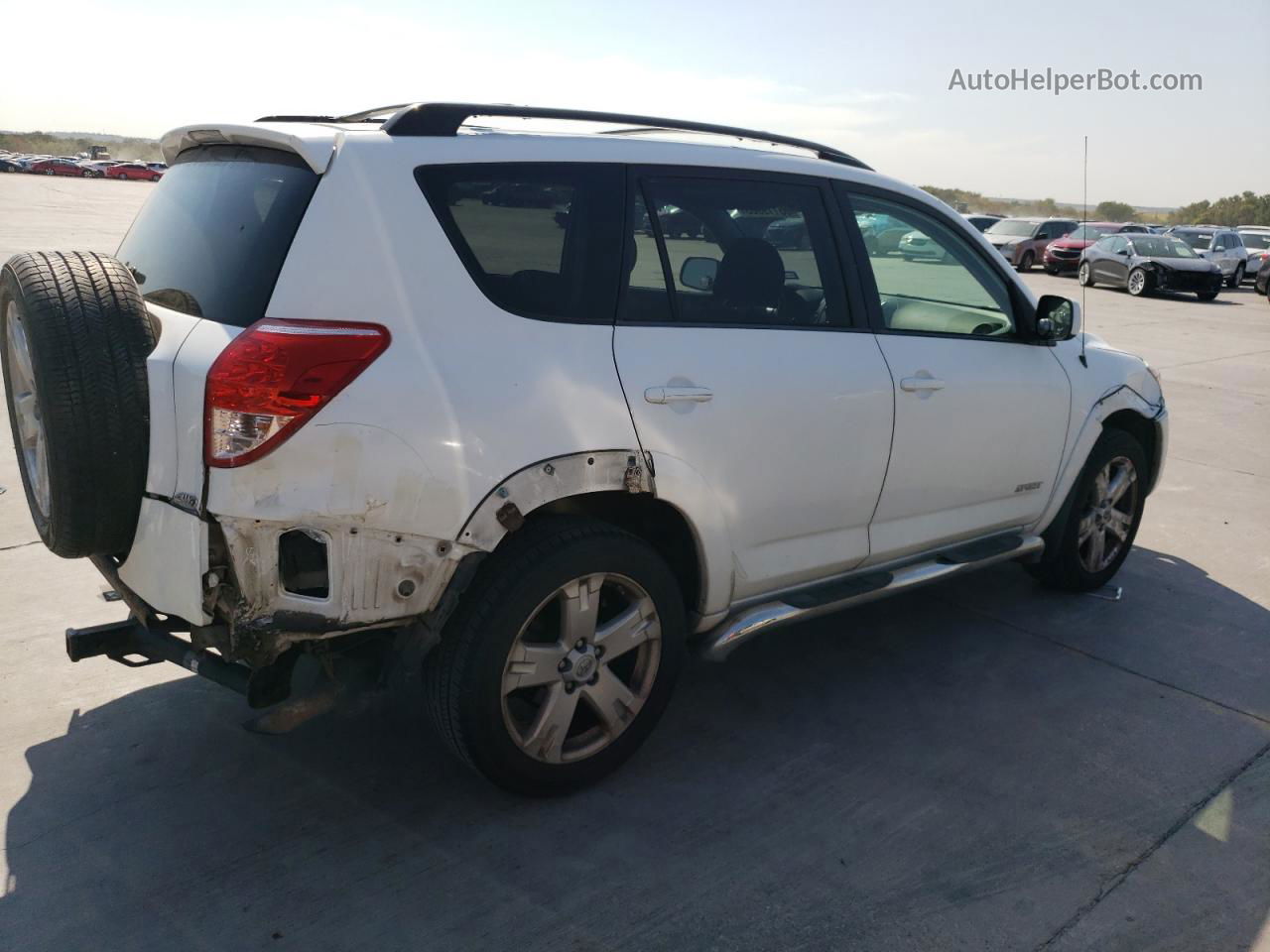 2007 Toyota Rav4 Sport White vin: JTMBK32V576011046