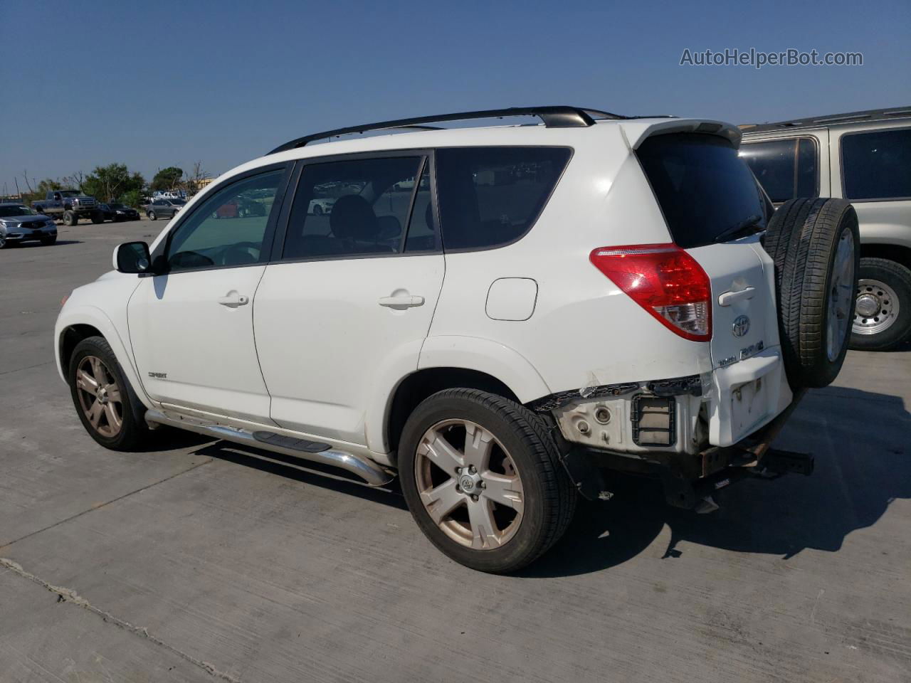 2007 Toyota Rav4 Sport White vin: JTMBK32V576011046