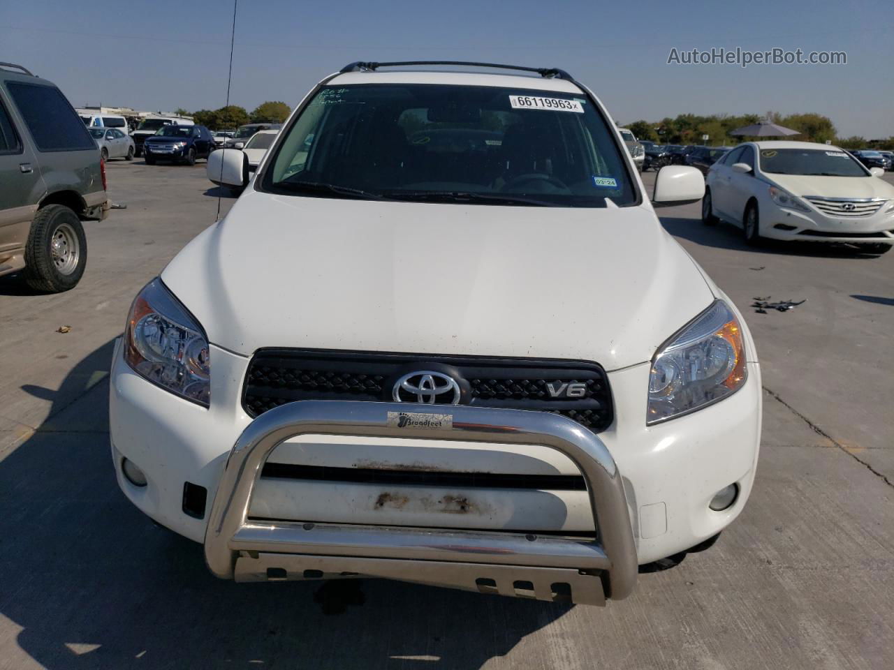 2007 Toyota Rav4 Sport White vin: JTMBK32V576011046