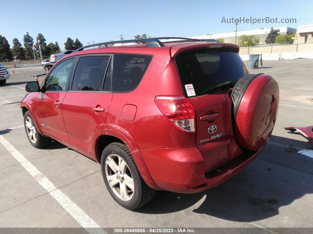 2007 Toyota Rav4 Sport V6 Red vin: JTMBK32V576014030