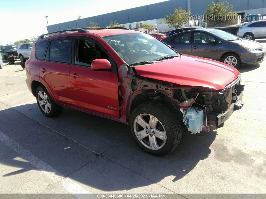 2007 Toyota Rav4 Sport V6 Red vin: JTMBK32V576014030