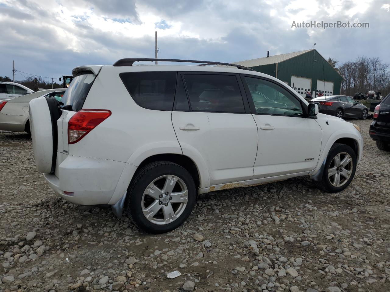 2007 Toyota Rav4 Sport Белый vin: JTMBK32V576017557