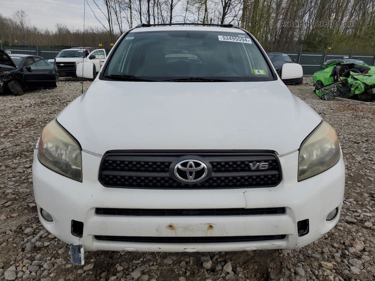 2007 Toyota Rav4 Sport White vin: JTMBK32V576017557