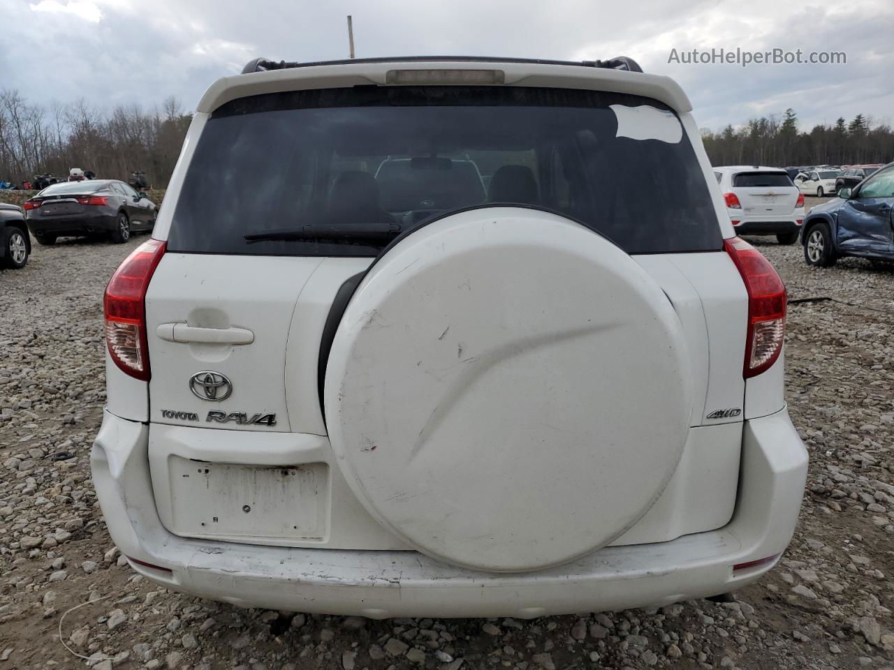 2007 Toyota Rav4 Sport White vin: JTMBK32V576017557