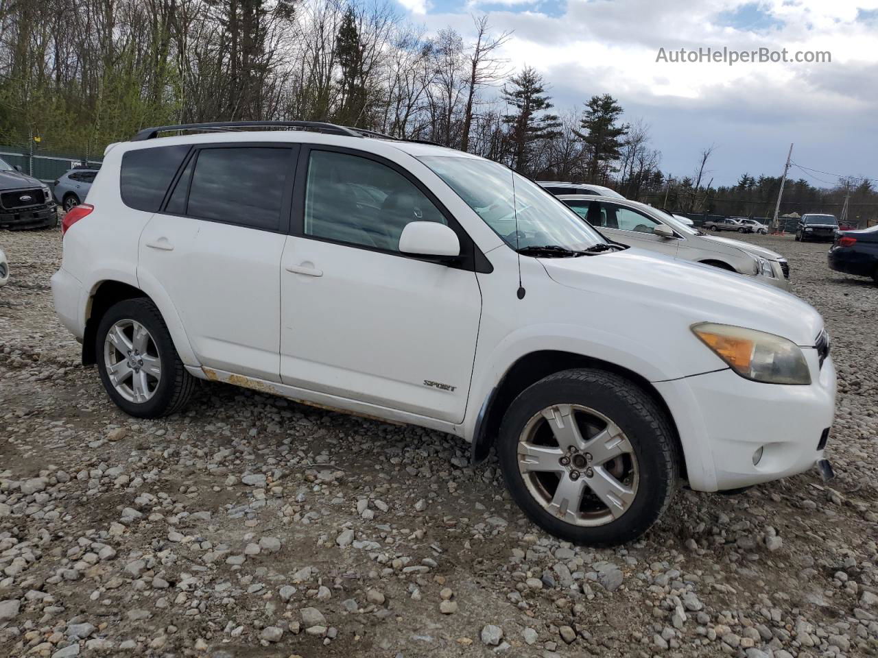 2007 Toyota Rav4 Sport White vin: JTMBK32V576017557