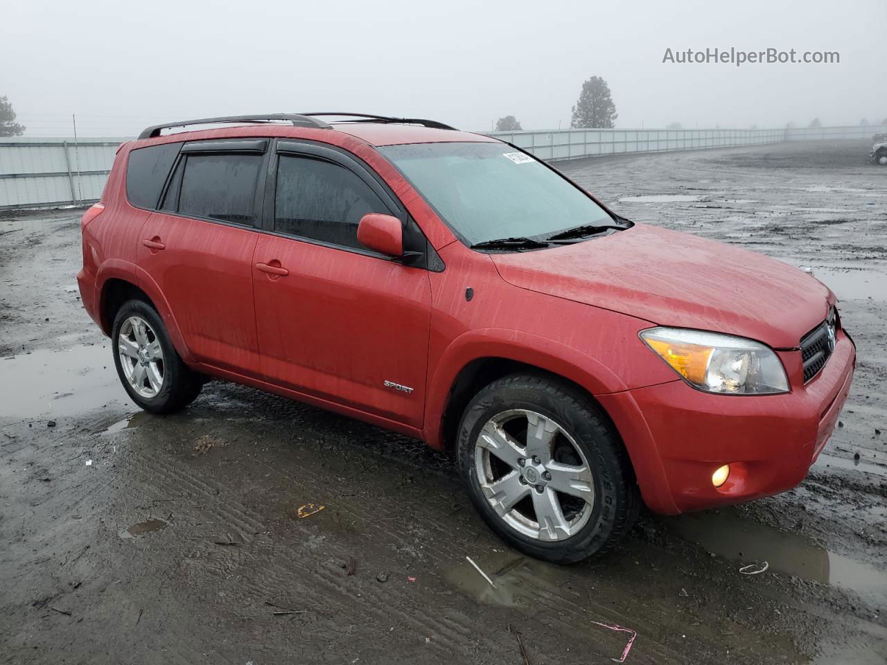 2007 Toyota Rav4 Sport Red vin: JTMBK32V775021762