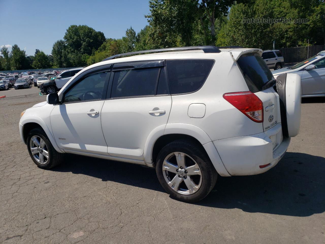 2007 Toyota Rav4 Sport White vin: JTMBK32V775021910