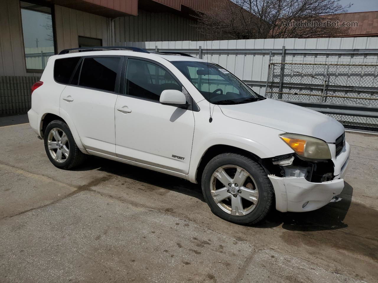 2007 Toyota Rav4 Sport Белый vin: JTMBK32V875013427