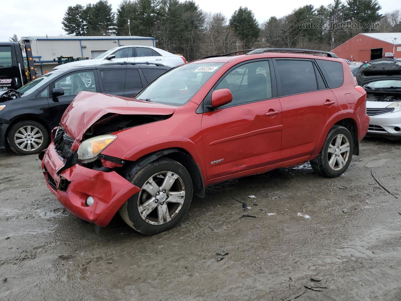 2007 Toyota Rav4 Sport Red vin: JTMBK32V975014019