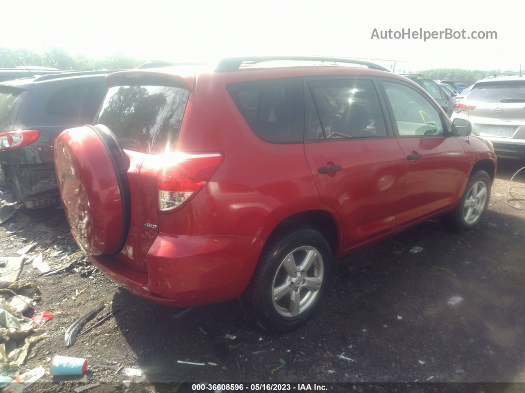 2007 Toyota Rav4 Base V6 Red vin: JTMBK33V276013108