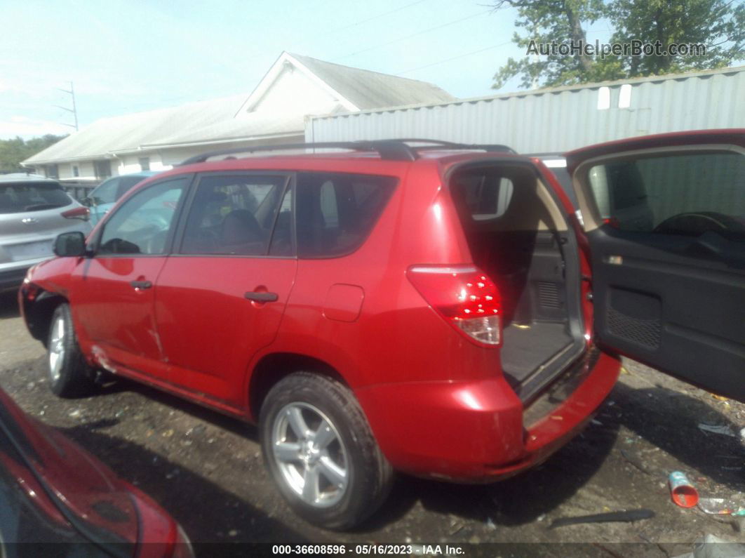 2007 Toyota Rav4 Base V6 Red vin: JTMBK33V276013108