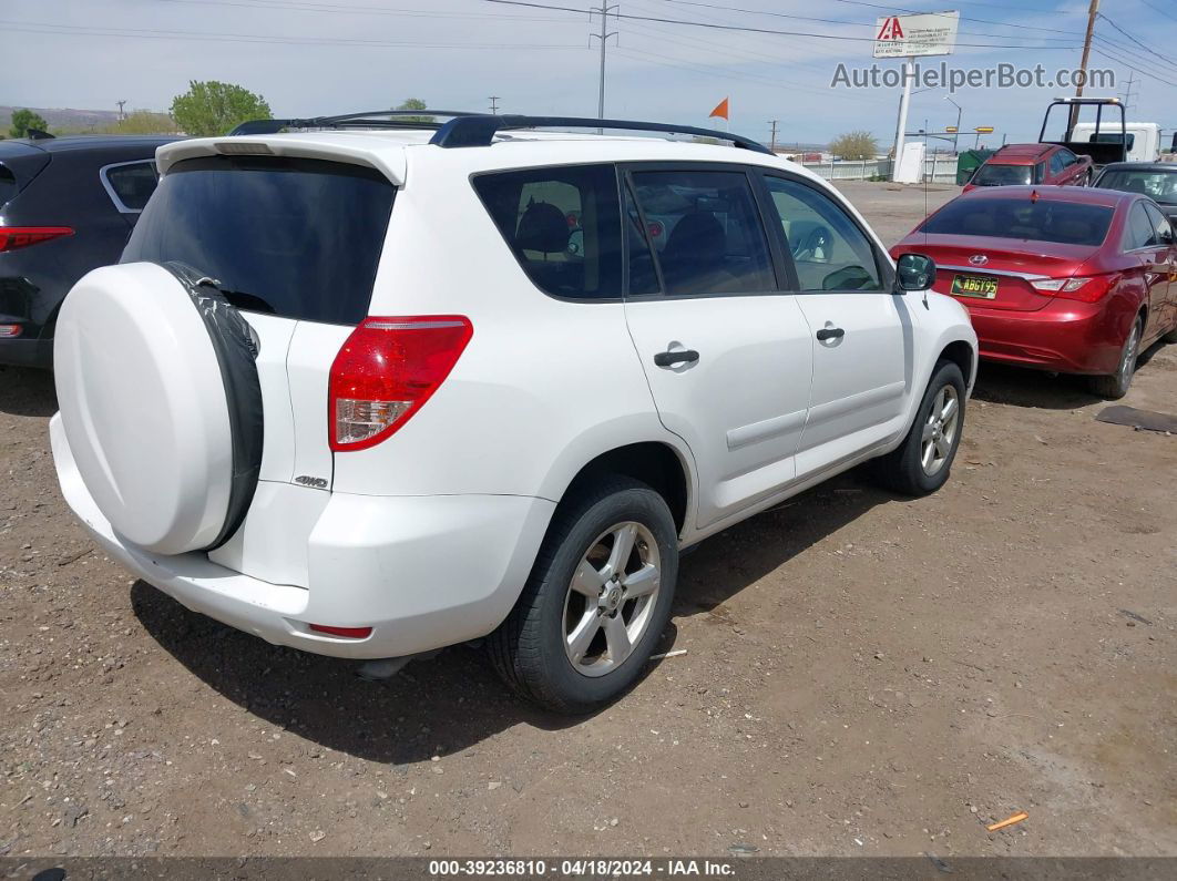 2007 Toyota Rav4 Base V6 White vin: JTMBK33V475024858