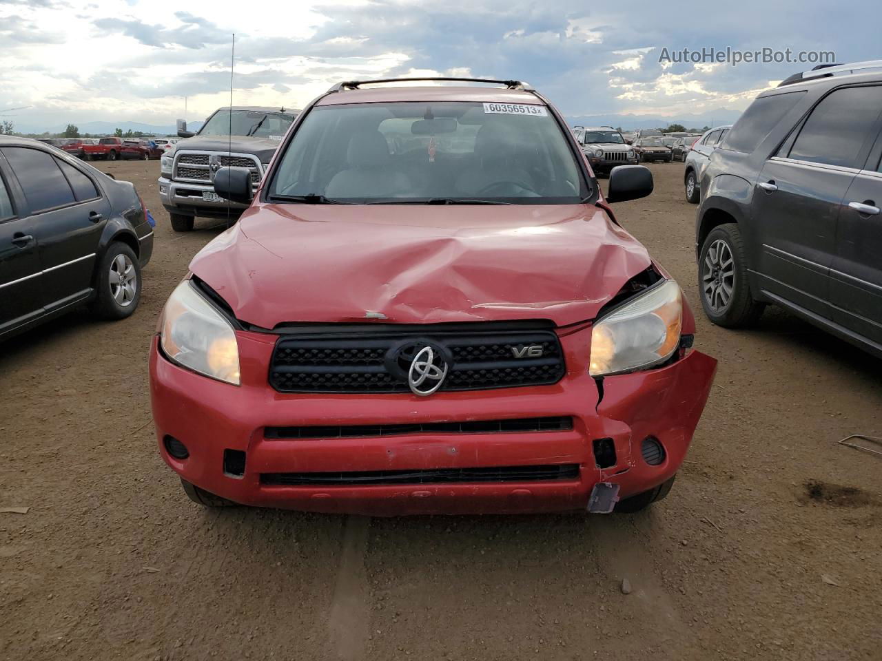 2007 Toyota Rav4  Red vin: JTMBK33V776027795