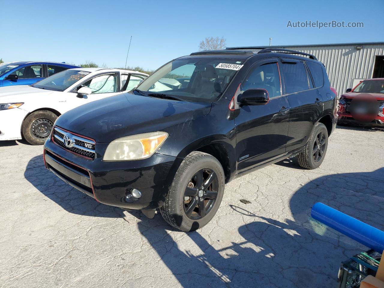 2007 Toyota Rav4 Limited Black vin: JTMBK34V275026557