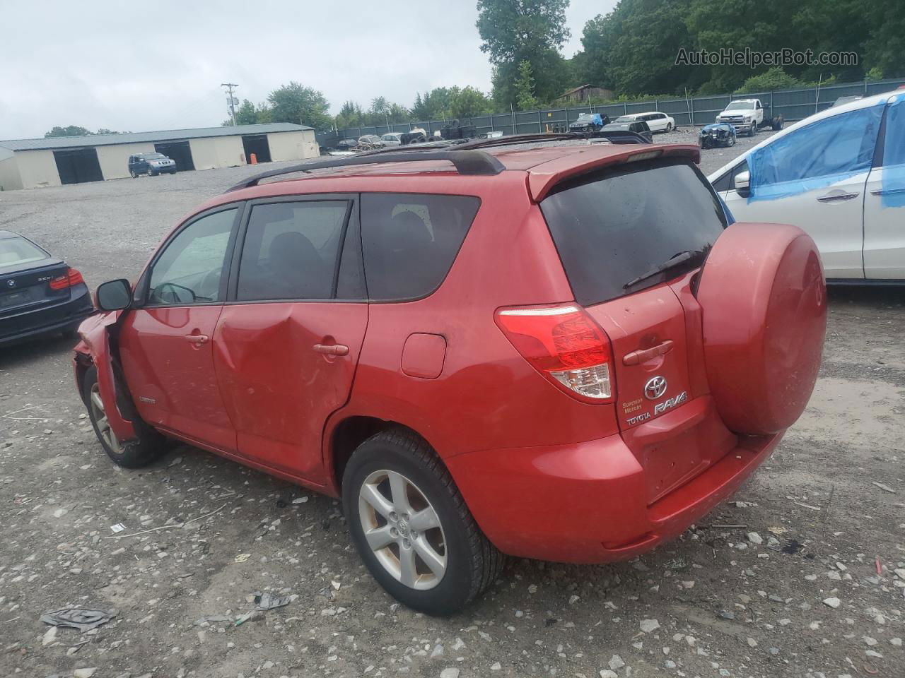 2007 Toyota Rav4 Limited Red vin: JTMBK34V875017250