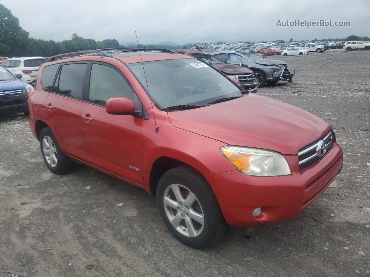 2007 Toyota Rav4 Limited Red vin: JTMBK34V875017250