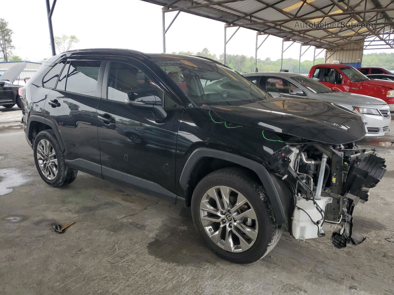 2019 Toyota Rav4 Xle Premium Black vin: JTMC1RFV2KD041615