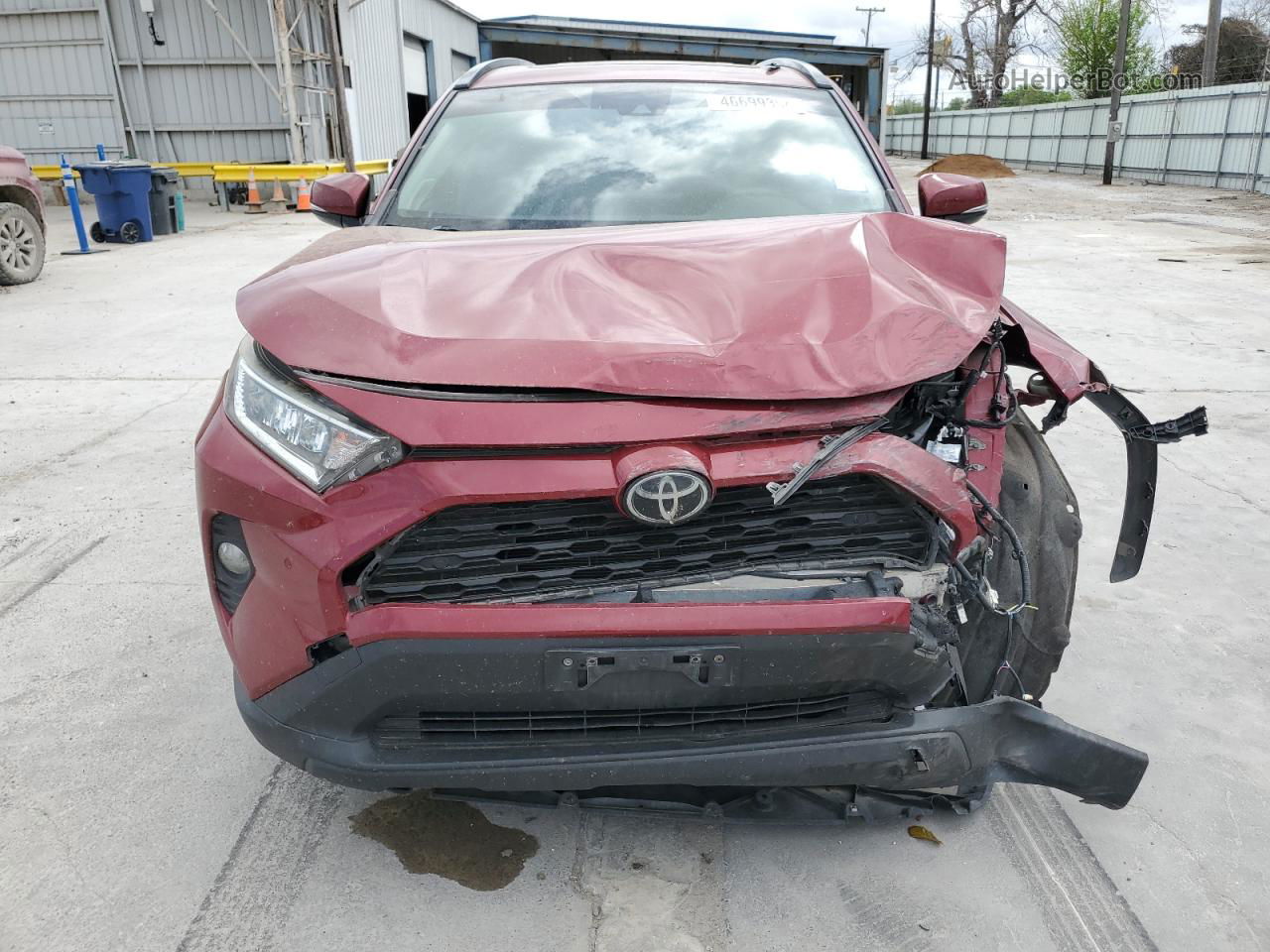 2019 Toyota Rav4 Xle Premium Maroon vin: JTMC1RFV4KD006803