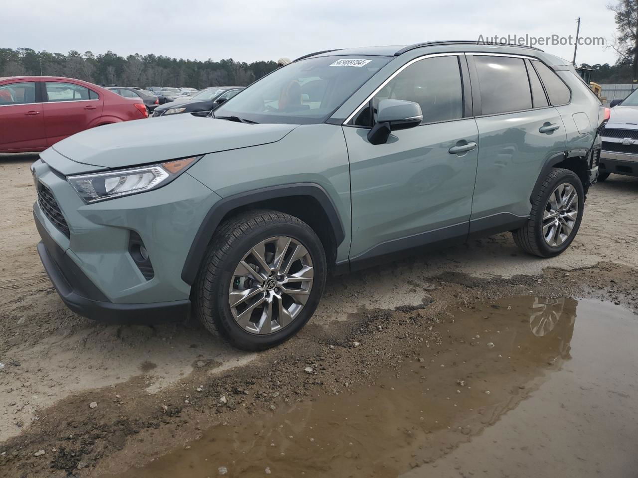 2020 Toyota Rav4 Xle Premium Серебряный vin: JTMC1RFV5LD517972