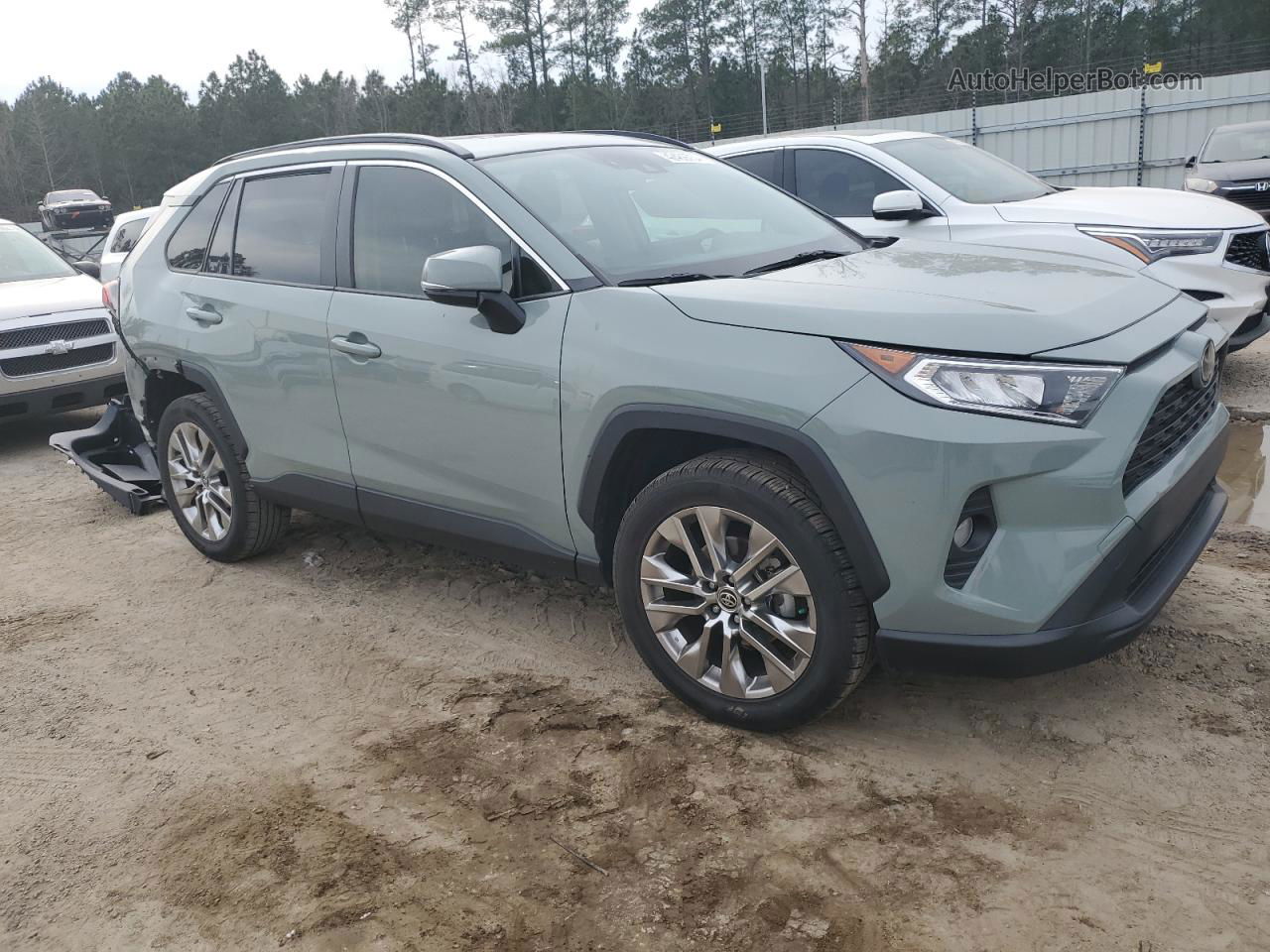 2020 Toyota Rav4 Xle Premium Серебряный vin: JTMC1RFV5LD517972