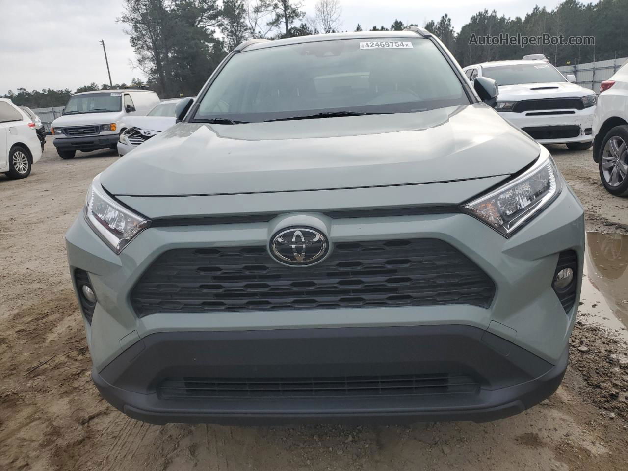 2020 Toyota Rav4 Xle Premium Серебряный vin: JTMC1RFV5LD517972