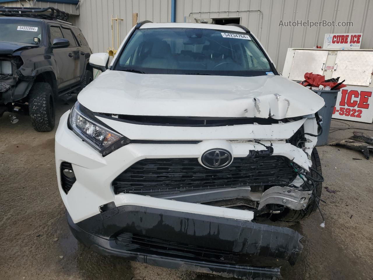 2019 Toyota Rav4 Xle Premium Белый vin: JTMC1RFV7KD507040