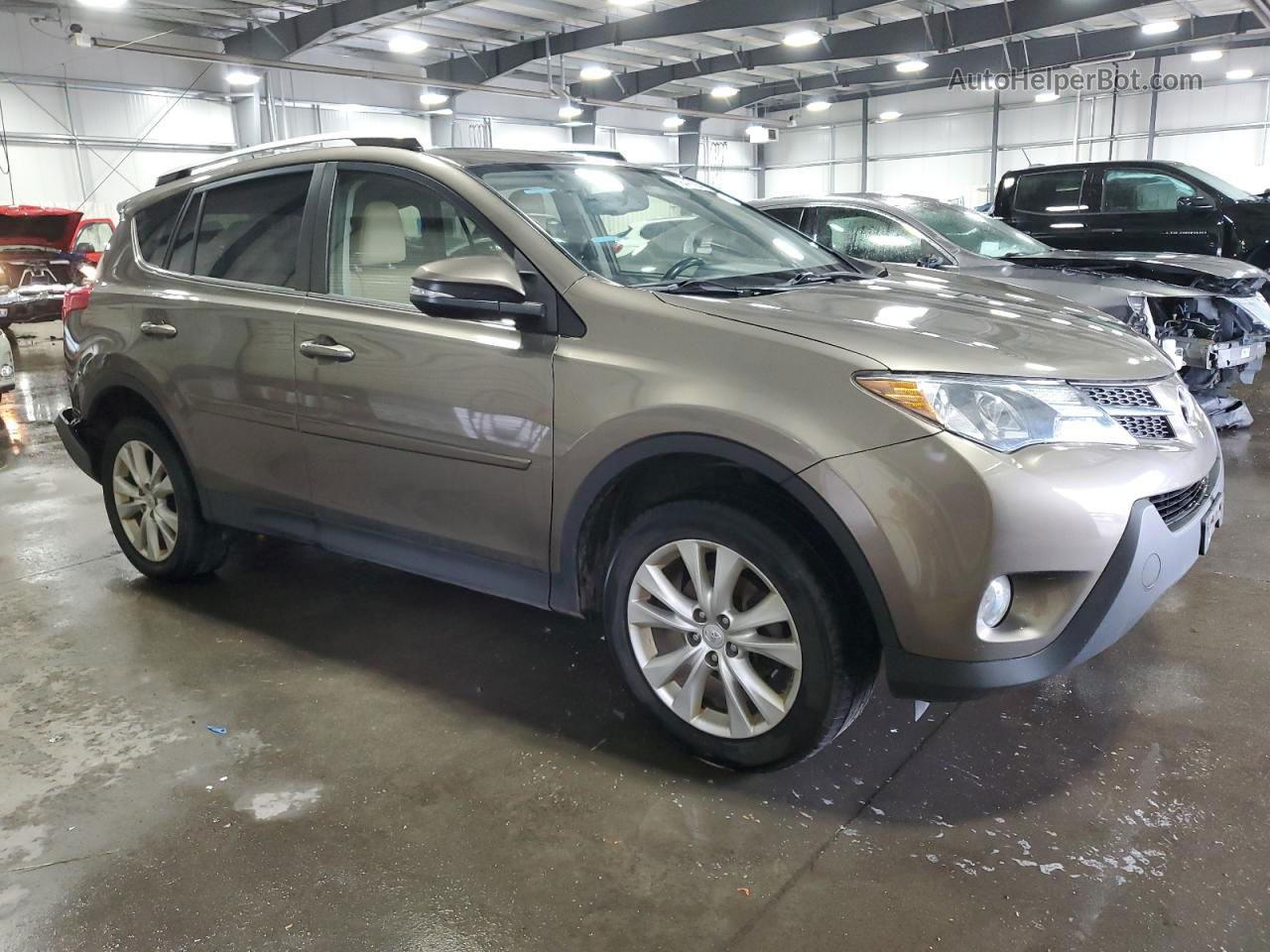 2015 Toyota Rav4 Limited Brown vin: JTMDFREV0FD137014