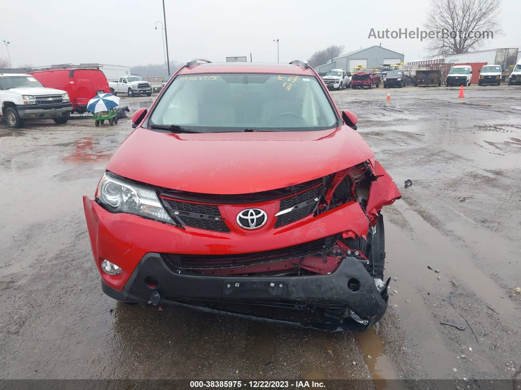 2015 Toyota Rav4 Limited Red vin: JTMDFREV0FJ040087