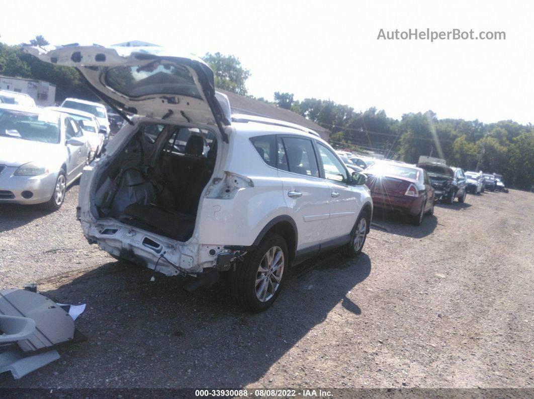 2016 Toyota Rav4 Limited White vin: JTMDFREV0GJ052080