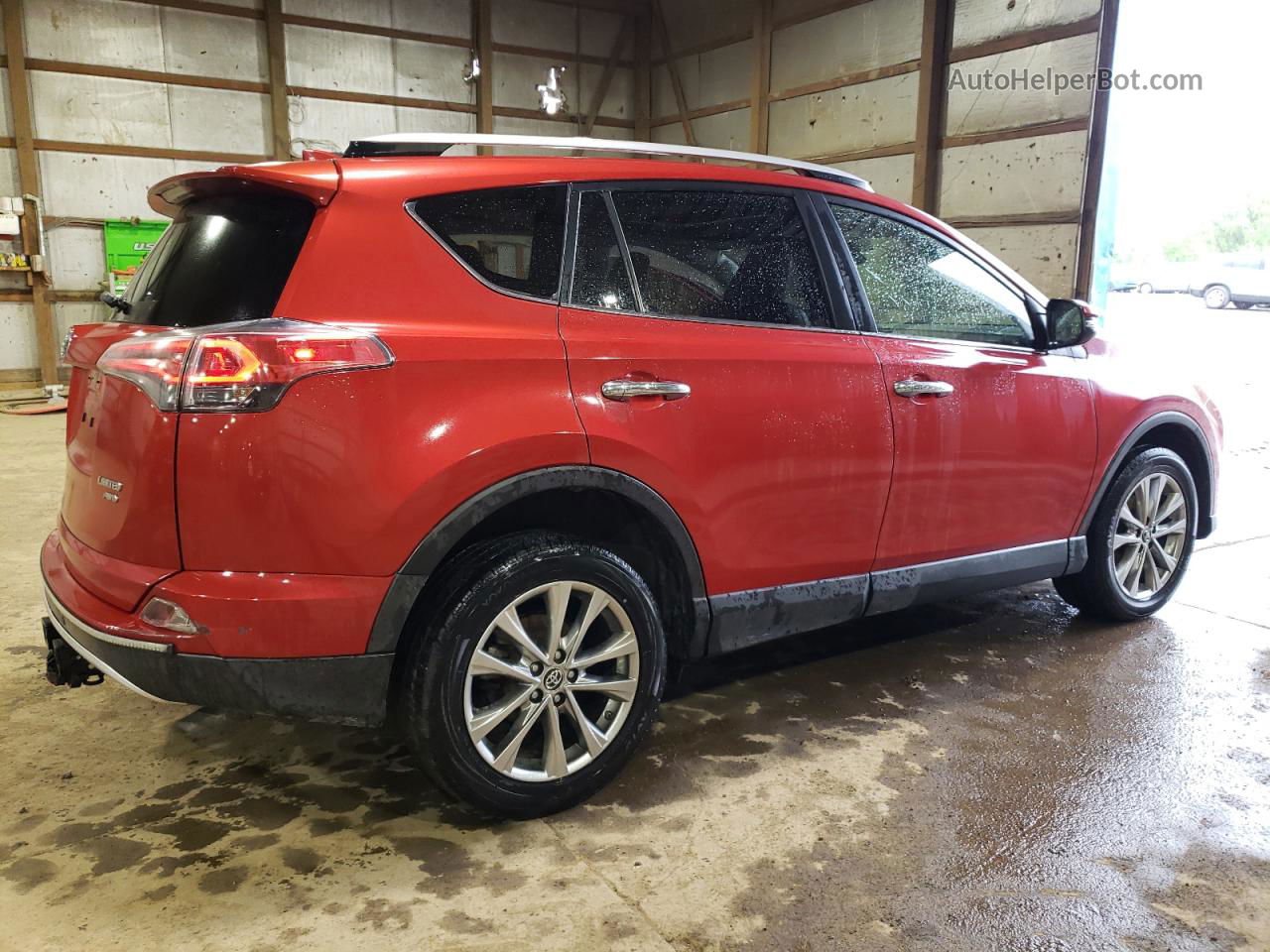 2016 Toyota Rav4 Limited Red vin: JTMDFREV2GJ067311