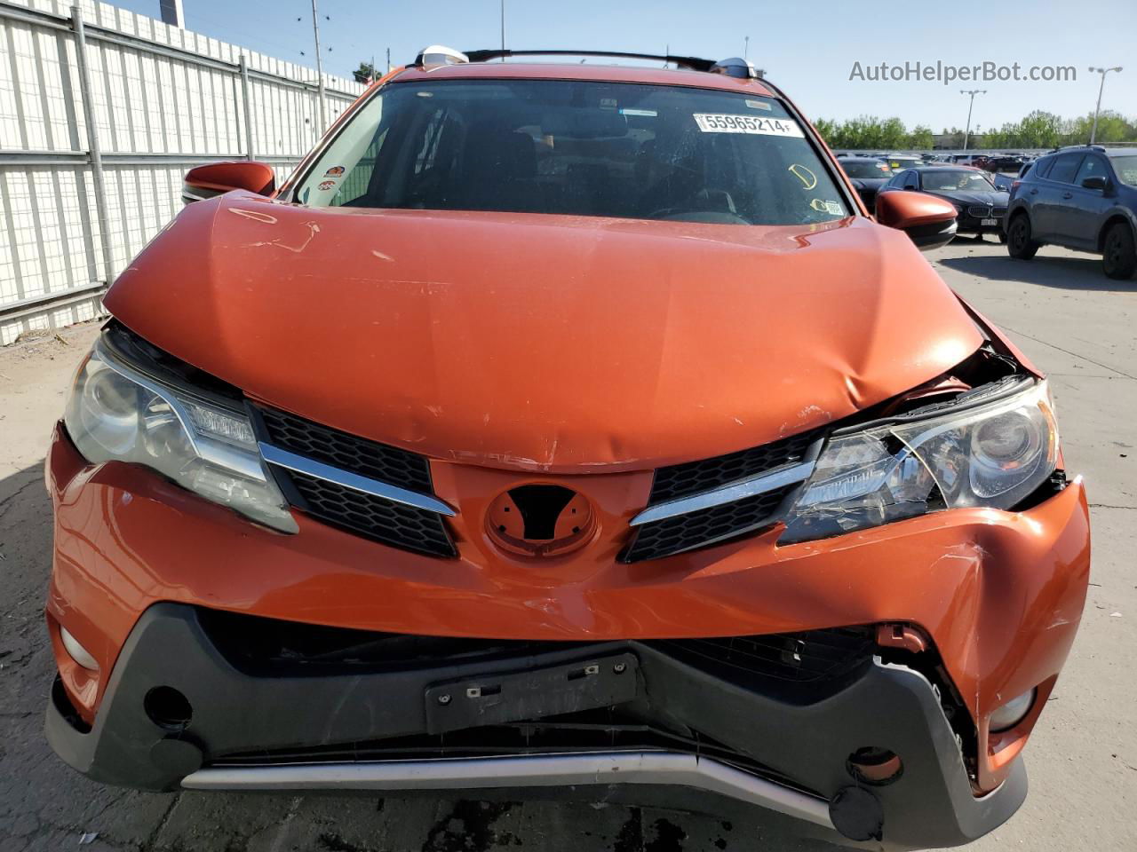 2015 Toyota Rav4 Limited Orange vin: JTMDFREV4FD132866