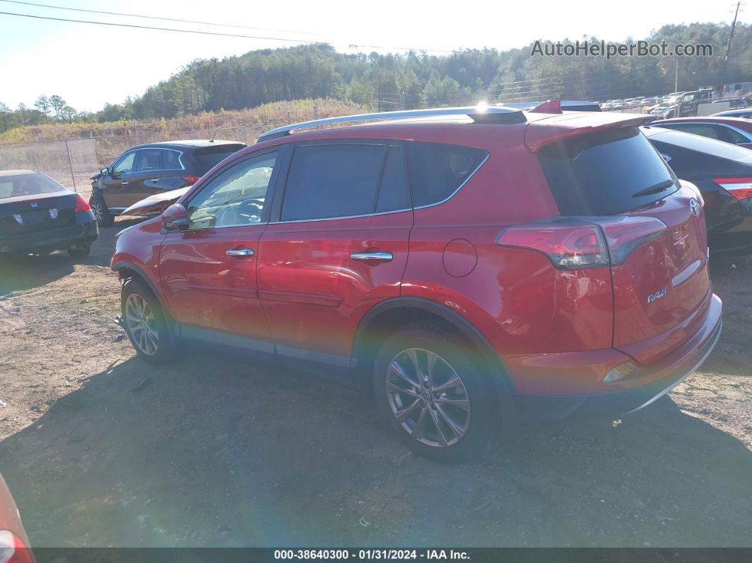 2016 Toyota Rav4 Limited Red vin: JTMDFREV4GJ070758