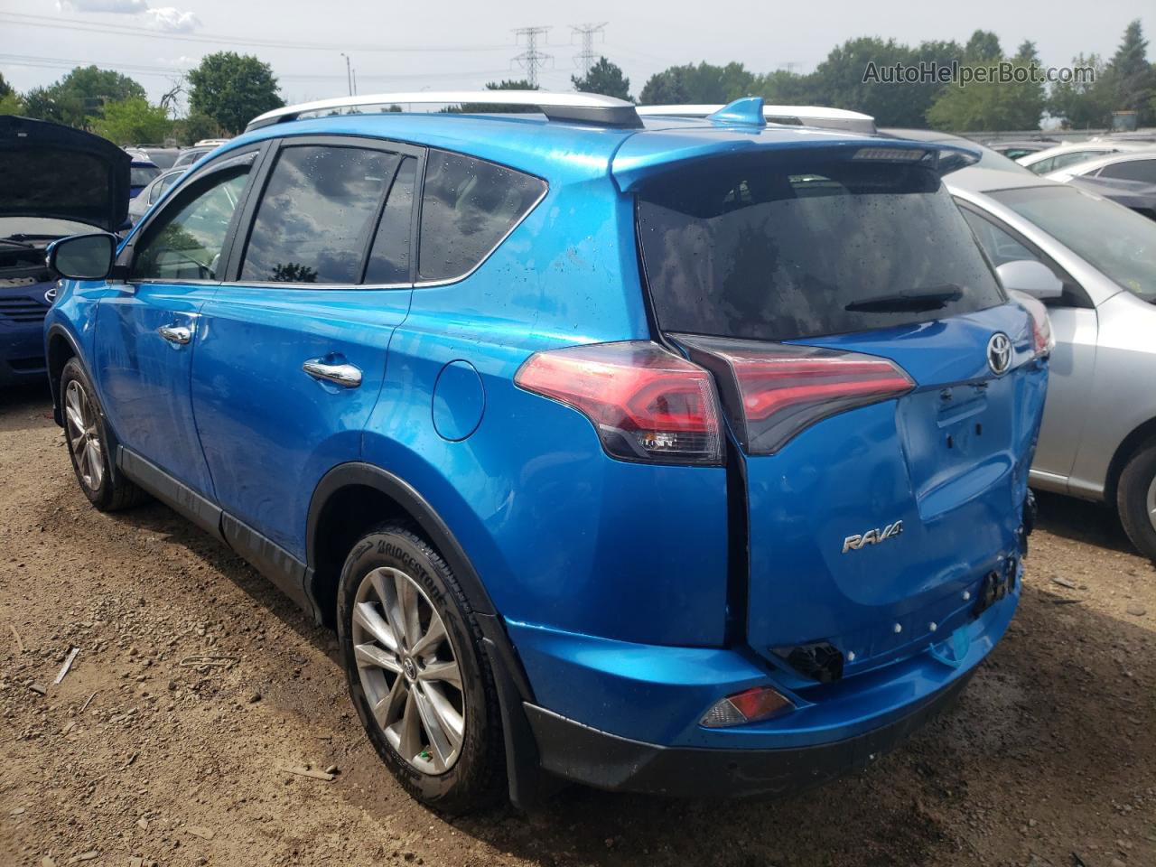 2016 Toyota Rav4 Limited Blue vin: JTMDFREV5GD188218