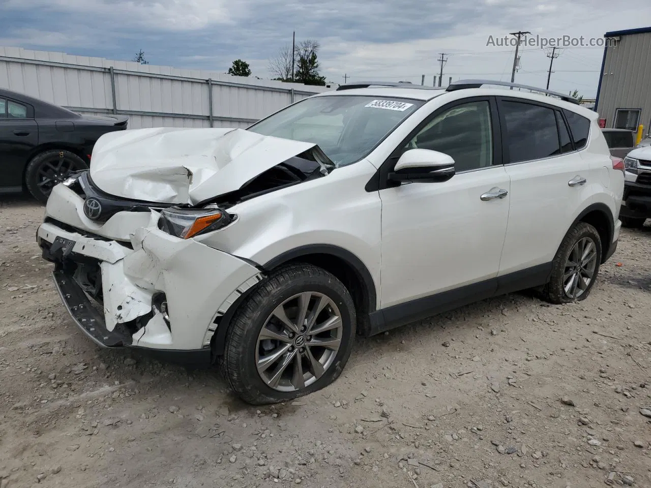 2017 Toyota Rav4 Limited White vin: JTMDFREV5HJ158302