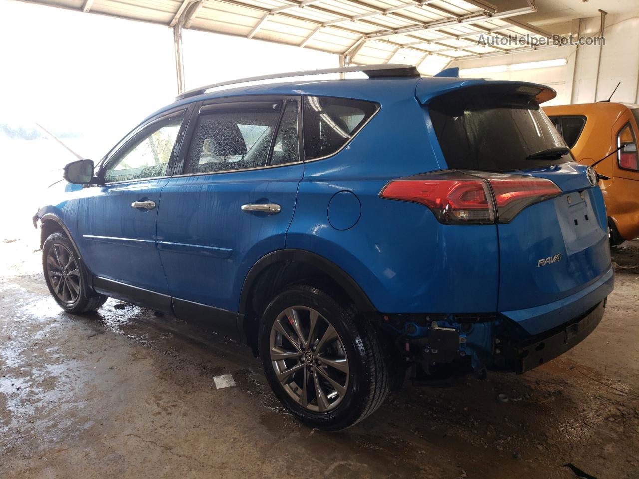 2018 Toyota Rav4 Limited Blue vin: JTMDFREV5JJ234607